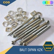 KZK White Skull Bed Frame Bolts Per set 1 pcs Skru Skru Besi Skru M6 Skru M8