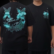 Ricky is Clown Aurora Forest Torn Smile Black Tee Original Ricky is Clown Authentic T-shirt/