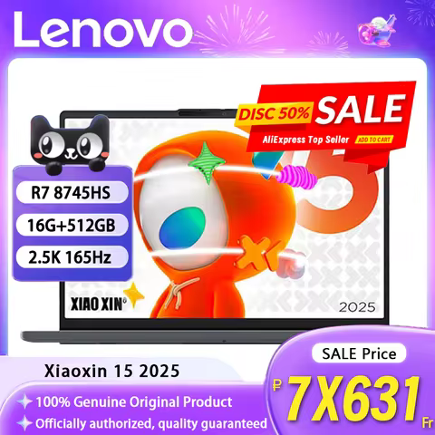Lenovo Xiaoxin 15 2025 AMD R7 8745HS 16 512GB 15 inch 2.5K 165Hz OLED Grey