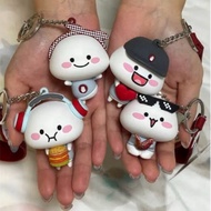 GANTUNGAN 4Fingers Crispy Chicken Quby Keychain Cute Character with Keychain and Unique Design for B