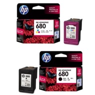 [ORIGINAL] HP 680 BLACK  INK / TRI COLOR COLOUR INK