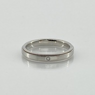 【二手】TIFFANY&Co. Together 鑲鑽滾珠邊戒指，Pt950材質，12.5號，5.21克