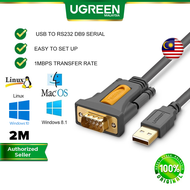 UGREEN USB 2.0 to RS232 DB9 Serial Cable Male A Converter Adapter with PL2303 Chipset Serial PDA 9 D