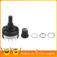 3P4T 3 Pole 4 Position Single  Band  Rotary Switch w Knob