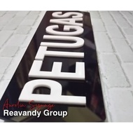 Acrylic Room Name/Signage Room - Timbul