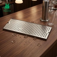 Kesoto Beverage Serving Tray Silver 30CM