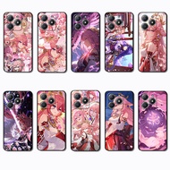 for Realme Narzo 20 Pro 70X N65 20A GT2 GT Neo 2 3 3T VS11 Yae Miko Slim Black Border TPU Soft Case 