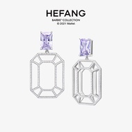 [With Box] HEFANG HEFANG Barbie Fantasy Gem Earrings Temperament Retro Earrings Jewelry