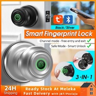 Smart Fingerprint Door Lock Password Tuya Digital Knob Lock Biometric Door Lock For Home Office Hotel Bedroom 智能门锁 指纹锁