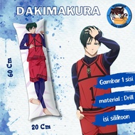 dakimakura anime rin blue lock / guling ukuran 20x60 cm anime rin blue lock gambar 1 sisi bisa custo