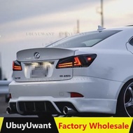 On sale Real Carbon Fiber Rear Spoiler Wing Trunk Lip For LEXUS IS250 IS350 ISF 06-11 Car Rear Wing 