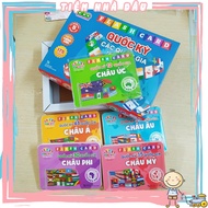 Set of 175 Flash Cards Flags/ Flags of Countries Around the World for children