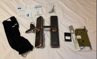 二手🔆飛利浦PHILIPS指紋卡片密碼鑰匙智能電子鎖7300紅古銅