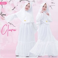 SIIAP READYY!! Baju Muslim Anak Perempuan / Gamis Syari Anak Putih