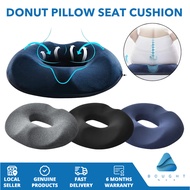 Donut Seat Cushion - Memory Foam, Relieves Tailbone Pressure, Firm Support Pillow for Work