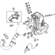 100% ORIGINAL KTM EXHAUST PECKING / GASKET MUFFLER /  KTM SEAL RING EXHAUST PIPE / KTM DUKE / RC 200