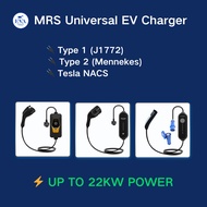 MRS Universal EV Charger Series | 3.84kW to 22kW | Type 1 / Type 2 / Tesla NACS