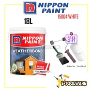 18L Nippon Paint Weatherbond 15004 White (Low Sheen)