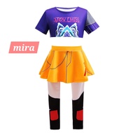 KOSTUM KPOP DEMON HUNTER COSPLAY ANAK HALLOWEEN KARAKTER ANIME FASHION ANAK CEWEK