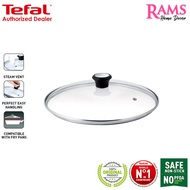 Tefal Glass Lid with Stainless Steel Border and Ventilation Hole / Tudung Pan - 24cm / 26cm / 28cm /