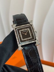 🌟Hermes HEURE H 腕錶 18K白金 全原裝鑽石💎中號，30毫米，現貨 好價🔥