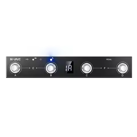 M-VAVE Chocolate BT Wireless MIDI Controller 4 Footswitch Supports USB MIDI Foot Controller Pedal AP