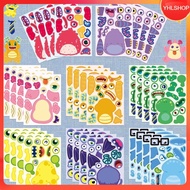 8 Sheets/Set DIY Make A Face Series monster club Sticker