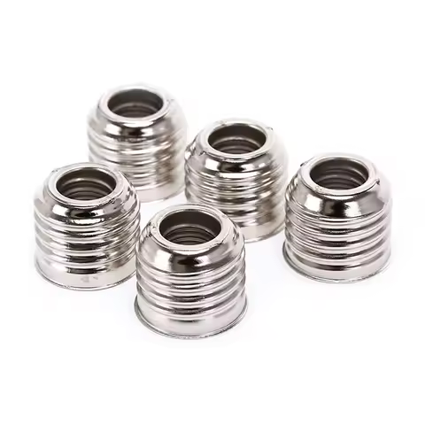 5Pcs E27 To E14 Lamp Holder Converter Socket Light Bulb Lamp Holder Adapter Plug
