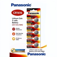 PANASONIC CR-1616 Lithium Coin  Battery 5's/pck