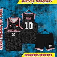 Abstract Basketball Jersey free design, request name and number (1 day ready)