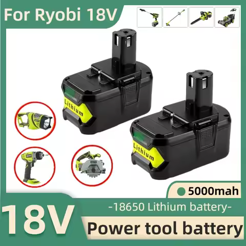 Replacement Battery for Ryobi 18V Battery,12.8Ah Lithium-ion Battery for Ryobi P102 P103 P105 P107 P