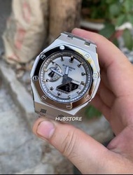HUBSTORE CASIO G-Shock GSHOCK卡西歐八角行針 皇家橡樹 農家橡樹 Casioak GA2100 GA-2100 GA-2100-7 GA-2100-7A 銀色 200米防水