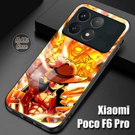 Softcase poco F6 Pro - Glass Case poco F6 Pro One Piece Motif - Casing poco F6 Pro 5G - Silicone poc