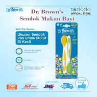 Dr Brown's Soft Tip Spoon 2 pack Silicone Baby Feeding Spoon TF011-P3