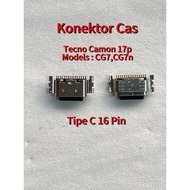 HP 16 Pin Type C Charging Connector For Tecno Camon 17p Models CG7,CG7nhp