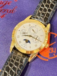 🧺洗衣街店🧺🌈🌈新返貨品🌈🌈🖊️特別版總裁簽名🖊️📅萬年曆複雜機芯📅♎️♎️OMEGA Louis Brandt 175.0302♎️♎️💛18K黃金款式💛🩶🌙月相🌙🩶自動透底機芯 34mm 💛💛連原