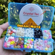 DIY package 1 Box of Mixed Beads, Mixed Beads, Free Elastic String