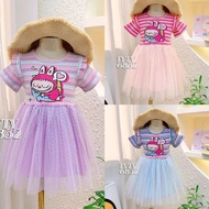 Angel Baby Kids Baby Cartoon Labubu Baby Dress Birthday Dress