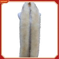Women Long Scarf Solid Color Thickened Scarf Imitation Fox Fur Versatile Soft Scarf Winter Outdoor W