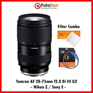 Tamron AF 28-75mm f2.8 Di G2 (A063) for Sony E / Nikon Z full frame lens