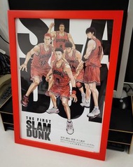 slamdunk港版A3海報連木框（紅色）不是塑膠框 男兒當入樽 灌籃高手 slam dunk TFSD 湘北高校 櫻木流川三井宮城赤木 poster 掛畫框相架框