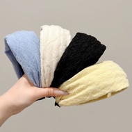 Fabric Wide-brimmed Headband Women's New Fashion and Simple Hair Band Outdoor Hair Accessories