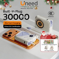 [CCC] UNEED 30000mAh Magnetic Powerbank 20000mAh PD30W Fast Charging Power Bank 22.5w Wireless Charg