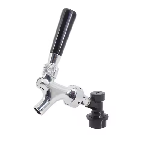 Craft Beer Tap with Liquid Ball Lock Quick Disconnect Assembly Chrome Beer Faucet Home Brewing Beer 