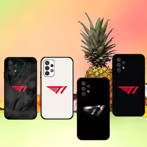 T-T1 Cool SKT Phone Case For Samsung Galaxy S25 S24 S23 S22 S21 FE Plus Ultra A13 A20 A32 A70 Black 