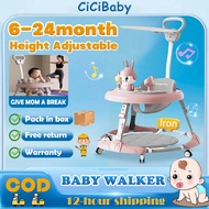 Walker For Baby boy and girl Foldable push walker with toy and music Andador walker for 6-24 month
