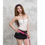 Strapless Corset Bra with 9 Waist Shaping Bars, Overbearing Style, Luxurious Personality Style Ar52