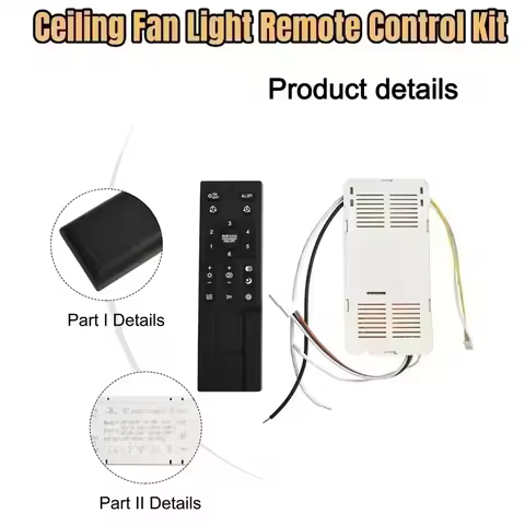 Ceiling Fan Accessories Ceiling Fan Remote Home Improvement 6 Speed Settings AC 110V-265V Battery Mo