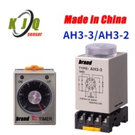 【Made in China】Time Relay Timer AH3-2 AH3-3 DC24V AC220V AC380V Power-on Delay Relay 1S 3S 6S 10S 30
