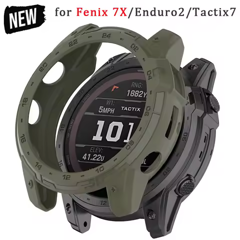 TPU Case For Garmin Fenix7X/Enduro 2/Tactix 7 Anti-fall Soft Silicone Protective Watch cover Case fo